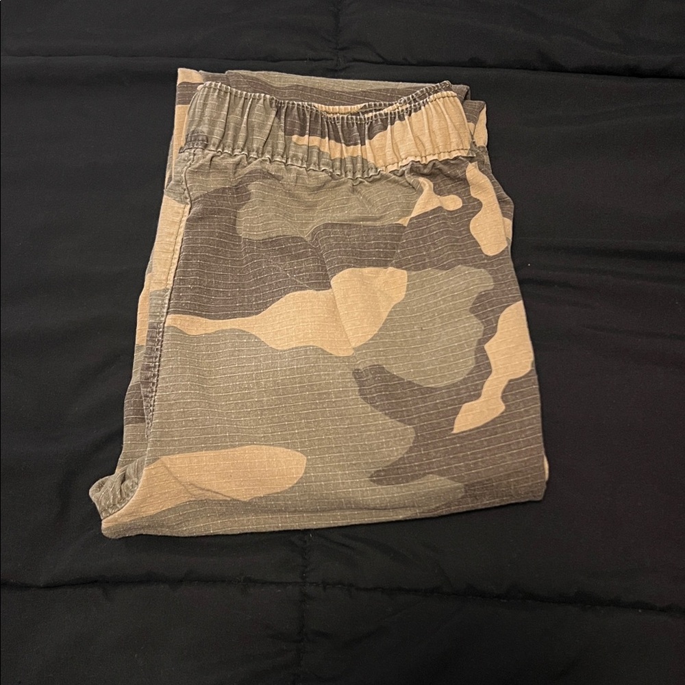 Wonder Nation Green and Tan Jogger Pants